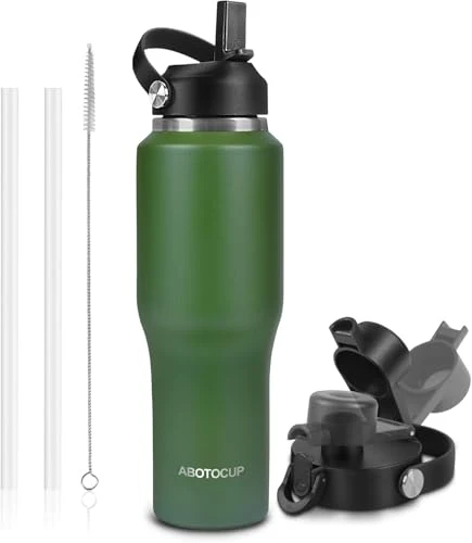 Original Design Insulated Water Bottle 40oz with Straw Minimalist