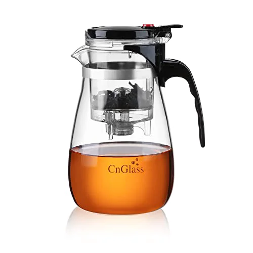 Dependable Glass Teapot with Removable Infuser Safe