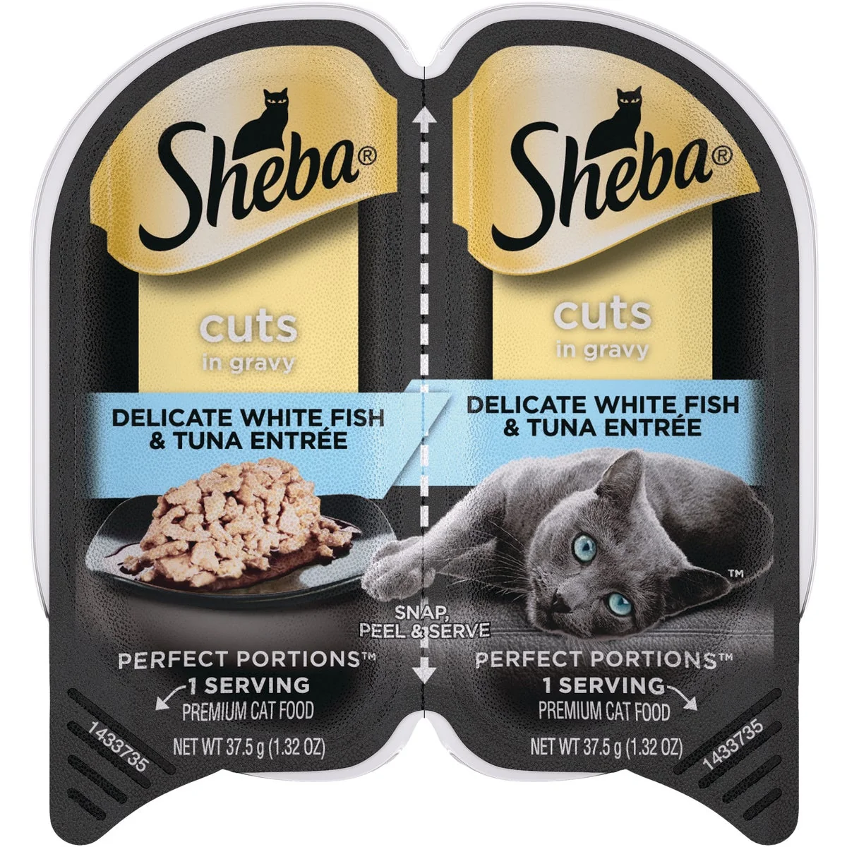 Reliable Sheba Portions Cuts in Gravy 2.6 Oz. Delicate Whitefish Tuna Adult Wet Cat Food Trendy