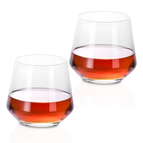 Expertly Made Classic Whiskey Glass 10.14 oz 2 Count Refined