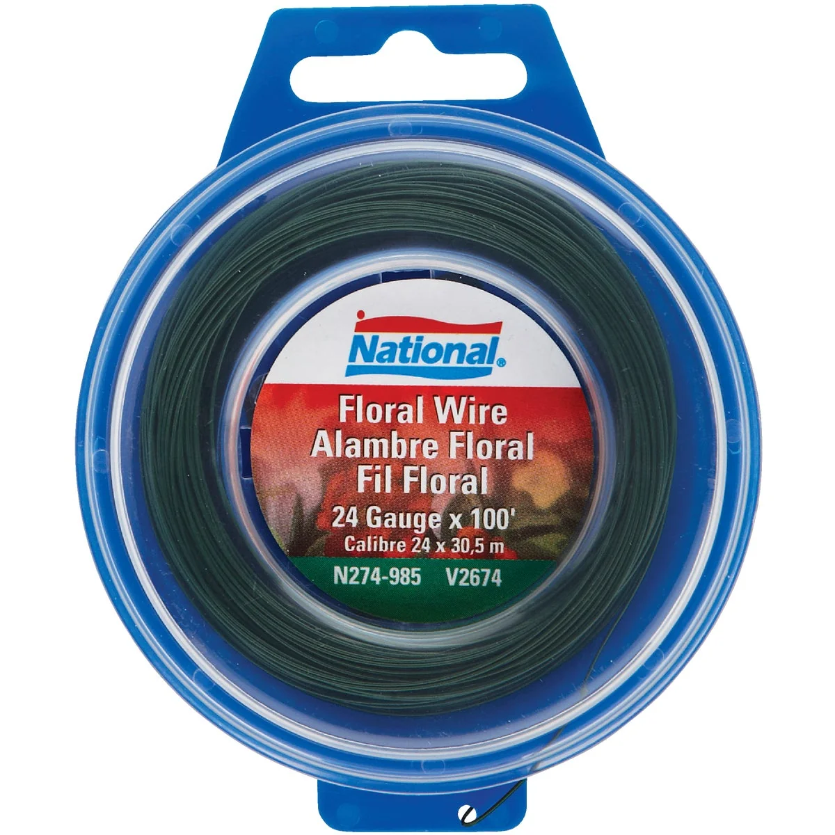 Verified National 100 Ft. Floral And Craft Wire Excellent
