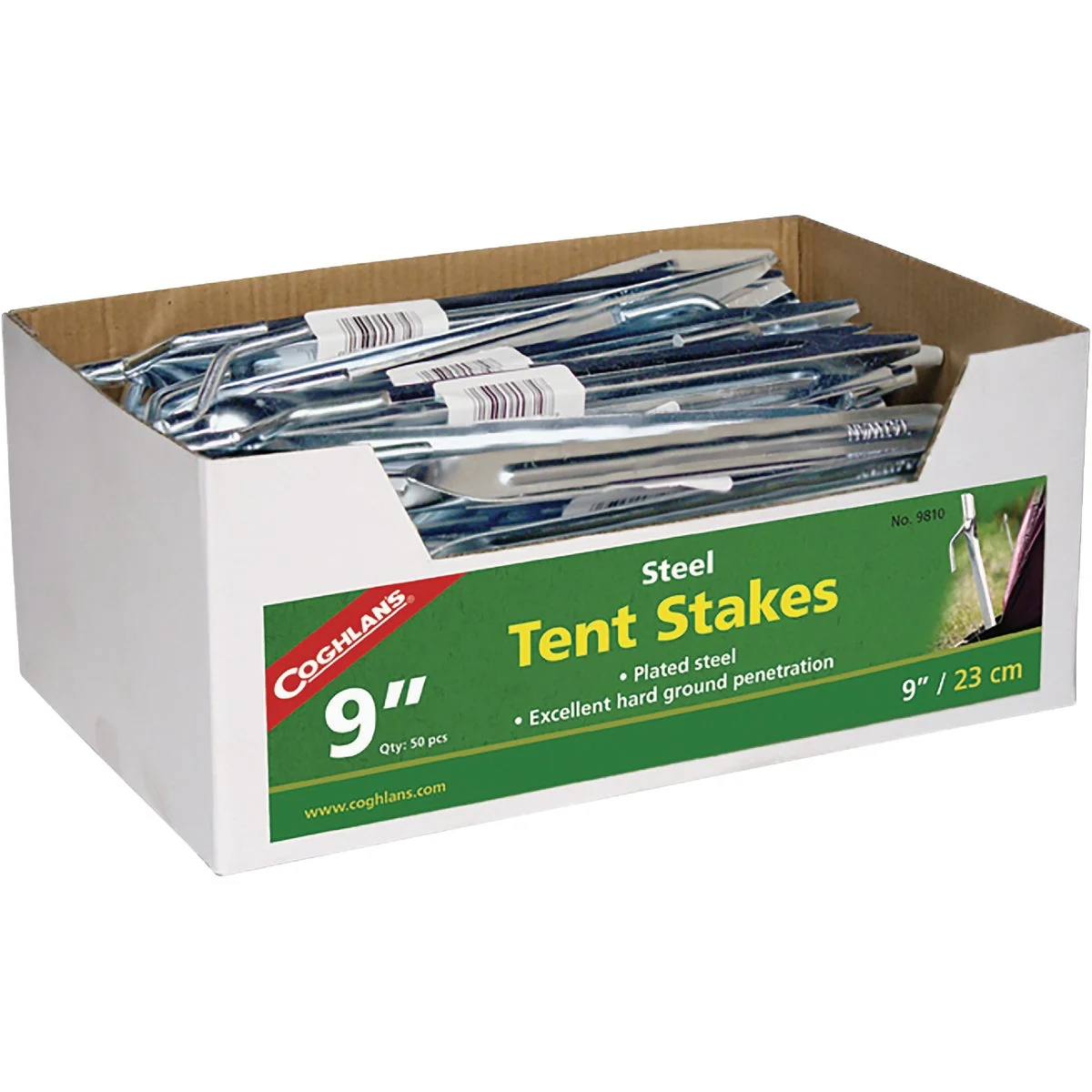 Practical Coghlans 9 In. Steel Tent Stake Certified