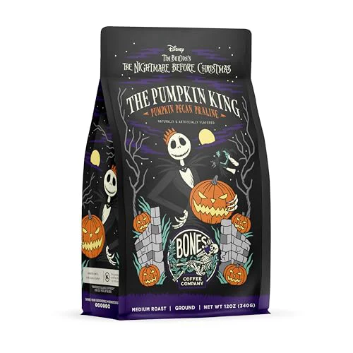 Smart The Nightmare Before Christmas Pumpkin King Flavored Coffee Beans 12 Ounce Responsible