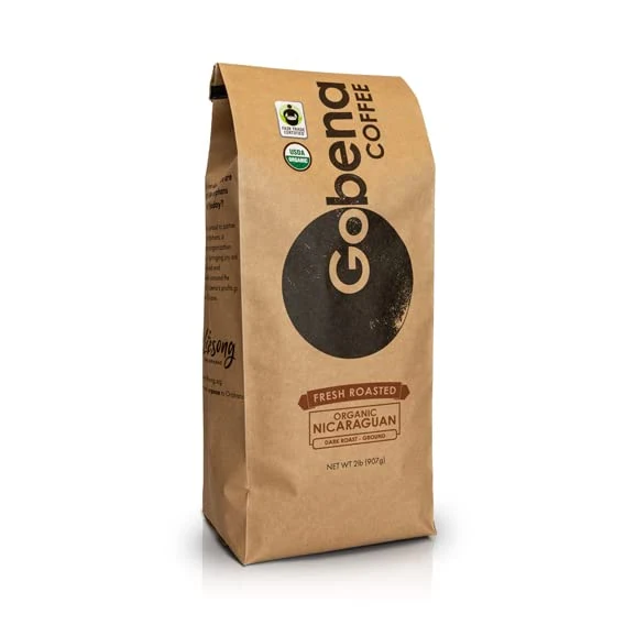 Original Design Coffee 2lb Fair Trade Organic Nicaraguan Ground Dark Roast 32 Ounce Exclusive