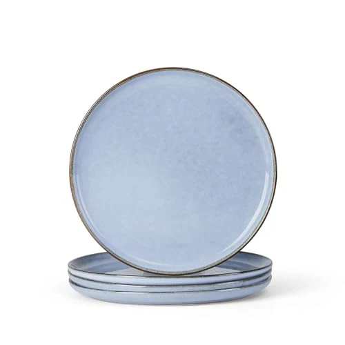 Classic 4 Piece Stoneware Dinner Plates Set Flexible