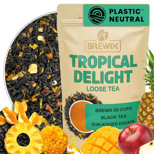 Reusable Tropical Delight Fruity Loose Tea 3.53 Ounce Specialty