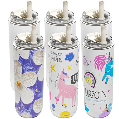 Elegant 6 Pack 16 oz Sublimation Tumblers Blanks Bulk Optimized
