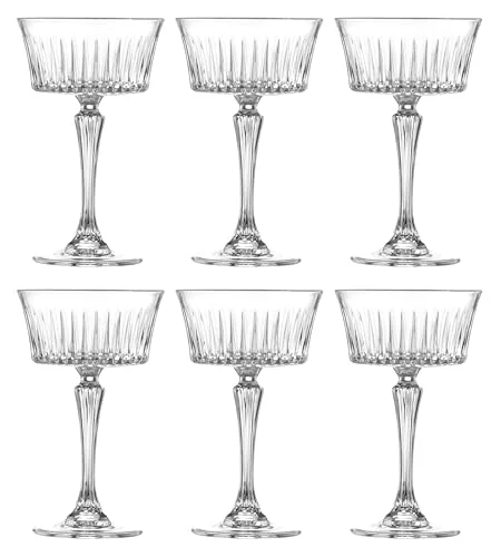 Elite Champagne Glasses 6 Count Clean