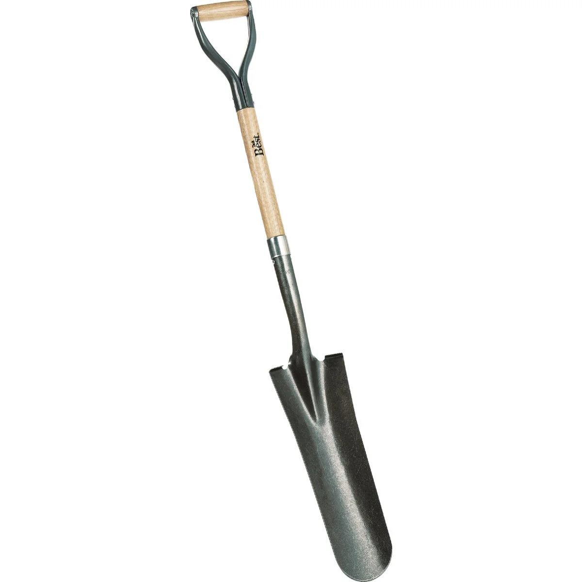 Carefully Designed Do it 29 In. Wood D-Handle Round Point Drain Spade Elite