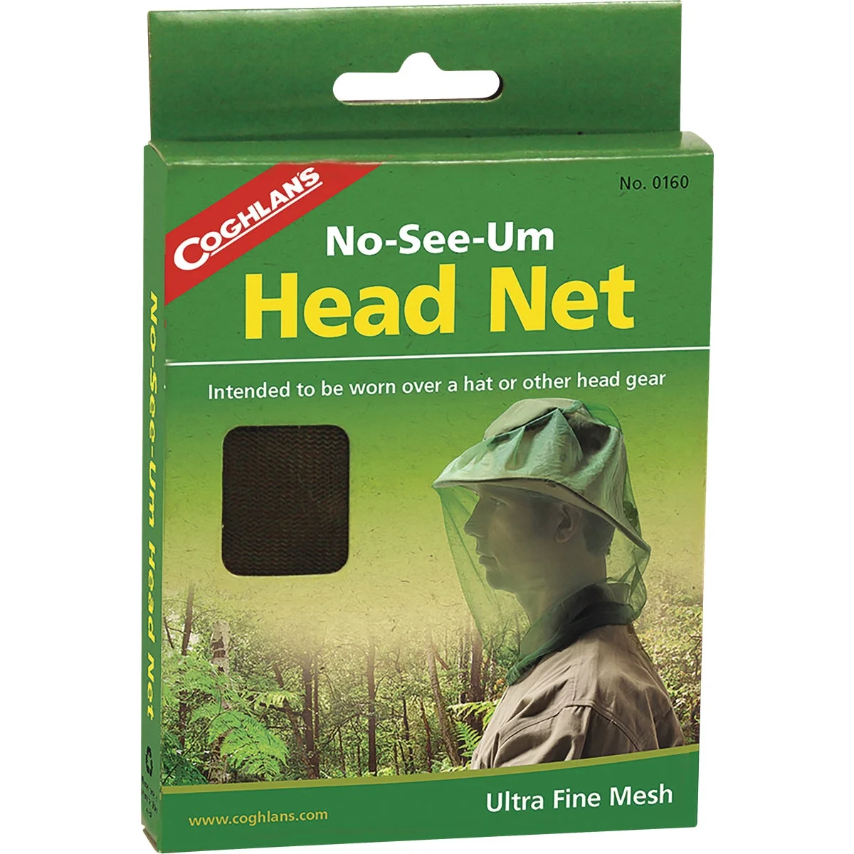 Secure Coghlans Black Mesh No-See-Um Head Net Artisan
