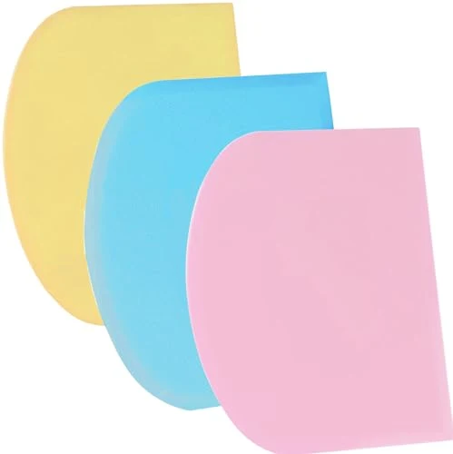 Versatile Dough Scraper Bench Scraper 3 Count Elite