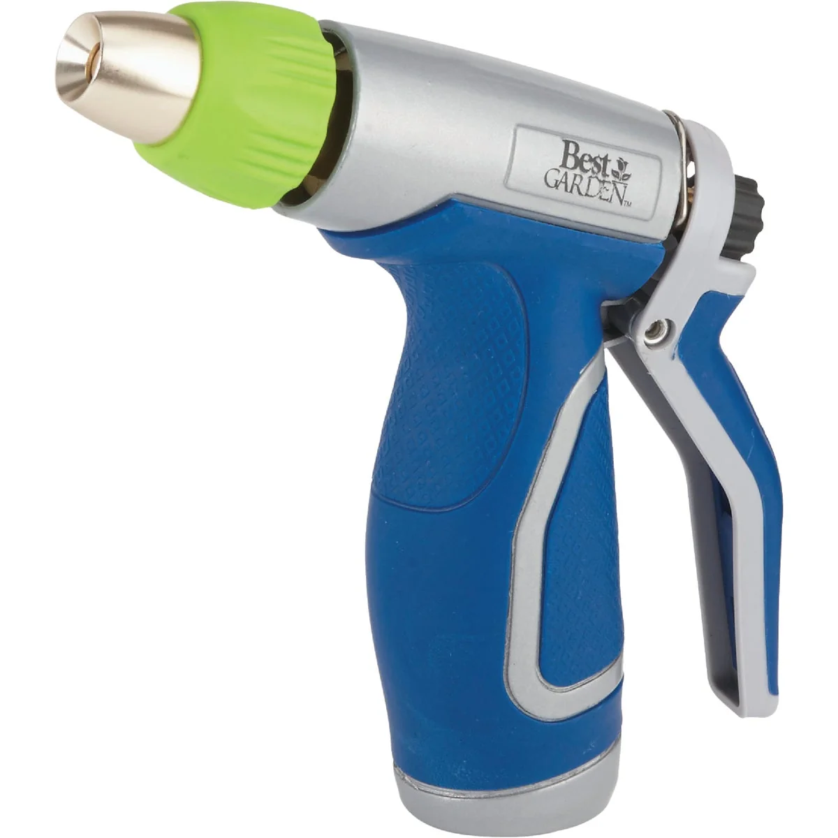 Luxury Garden Metal Pistol Nozzle with Comfort Grip Blue Gray World-Class