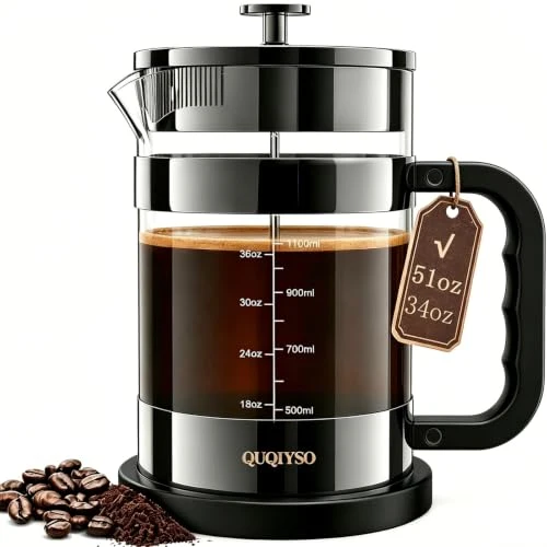 Premium French Press Coffee Maker 51oz Quality