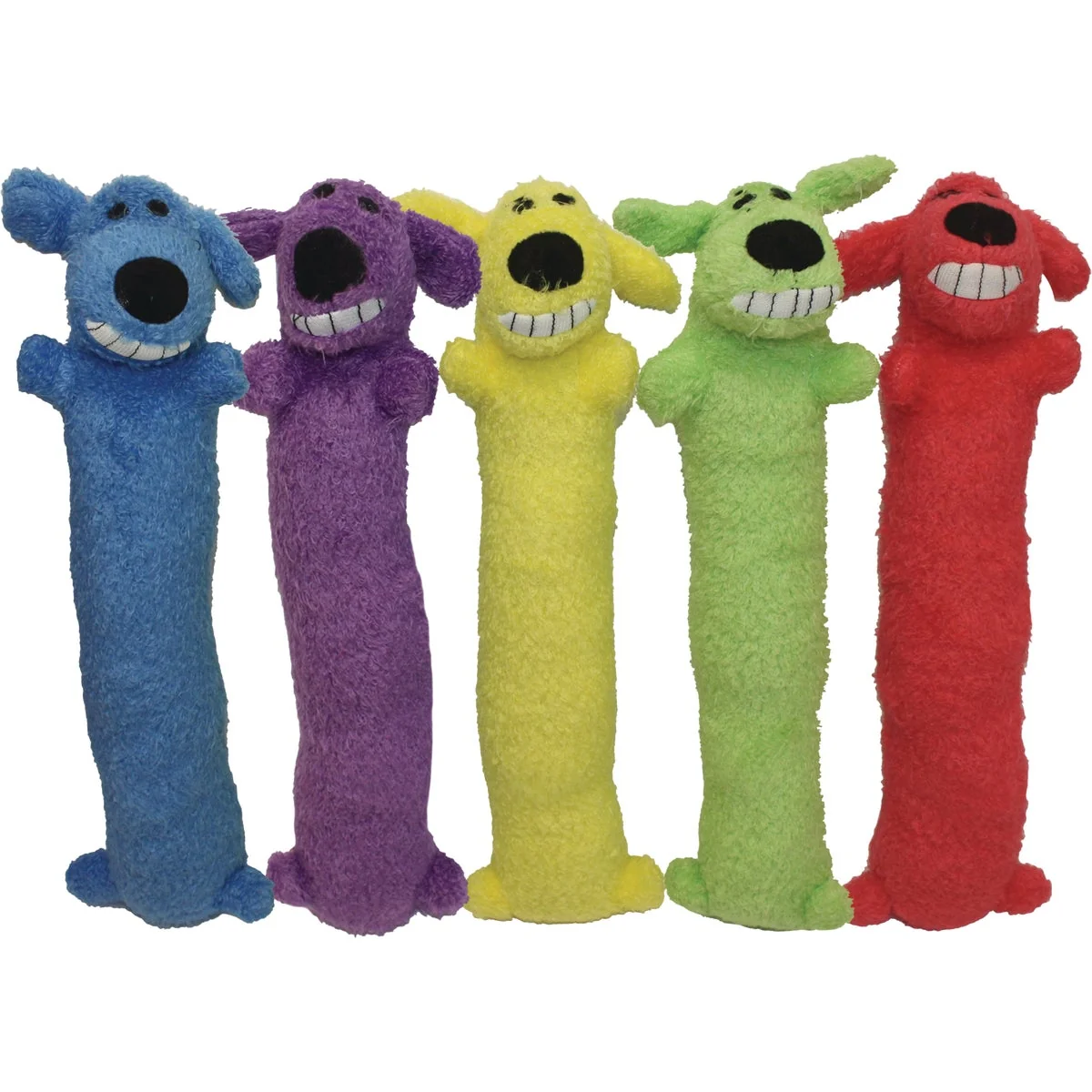 Fine Crafted Multipet Loofa Dog 18 In. Plush Squeaky Dog Toy Relaxed