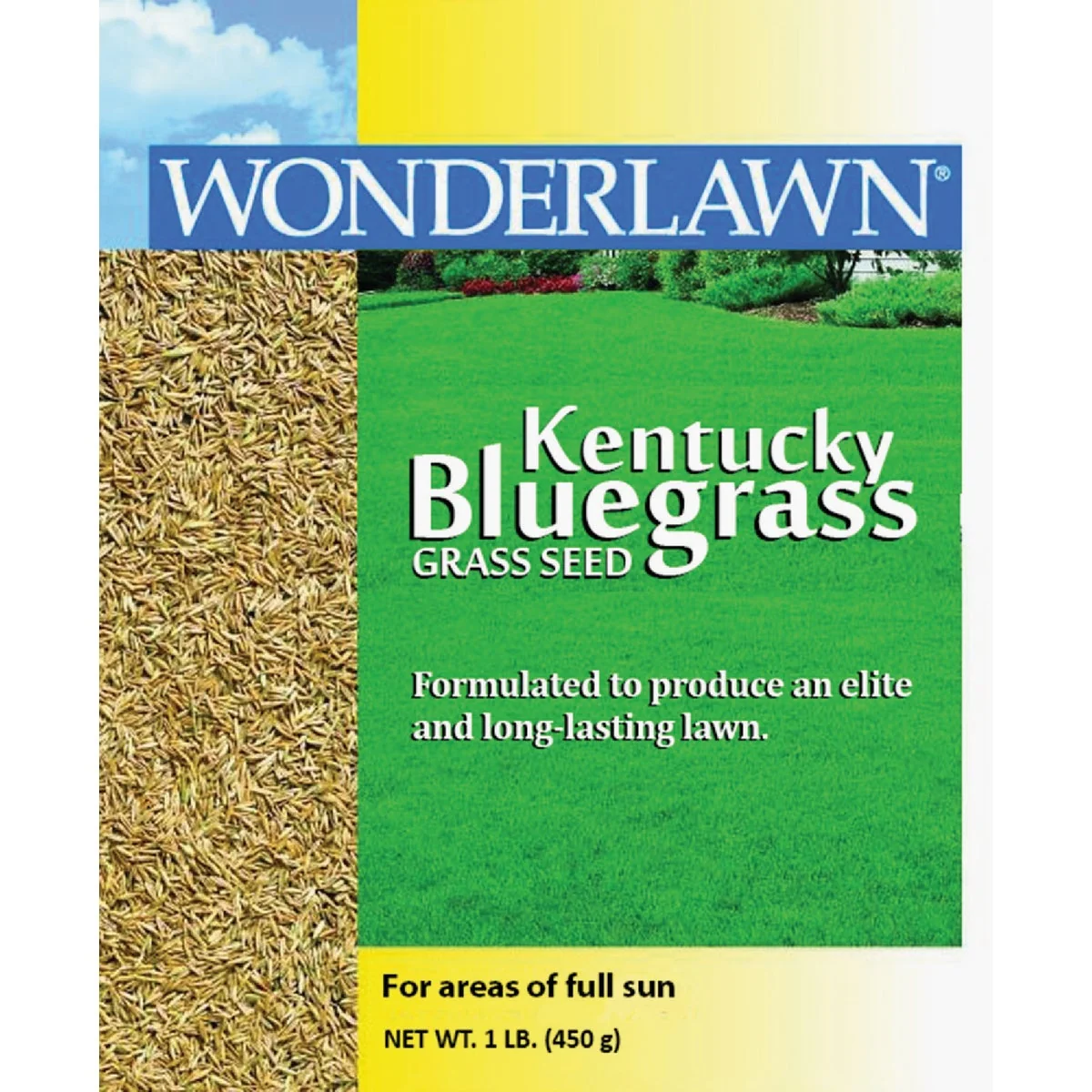 Trendy Wonderlawn 1 Lb. 500 Sq. Ft. Coverage Kentucky Bluegrass Grass Seed Elite