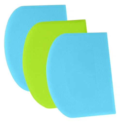 Fashionable Dough Scraper Bench Scraper 3 Count Reusable