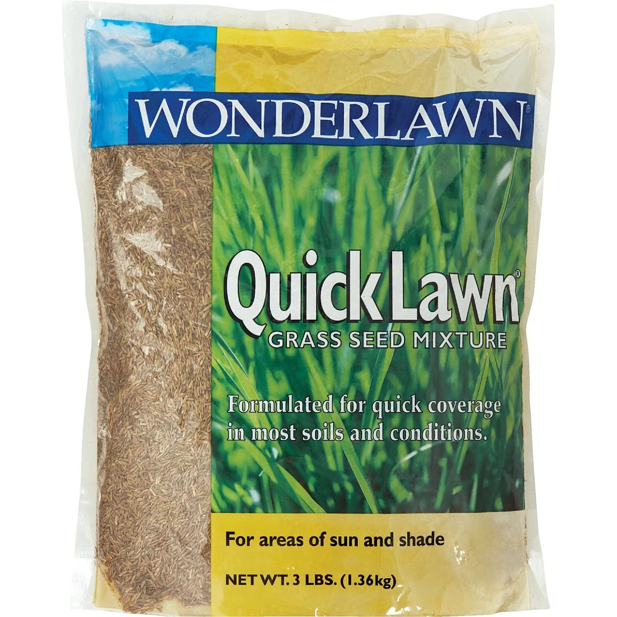 Smart Wonderlawn Quick Lawn 3 Lb. 900 Sq. Ft. Coverage Annual Perennial Ryegrass Grass Seed Smooth