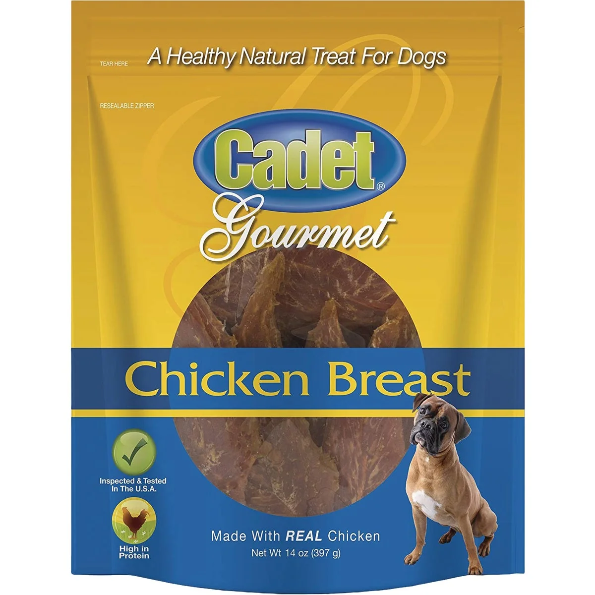 Innovative Cadet Gourmet Chicken Breast Natural Dog Treat 14 Oz. Trendy