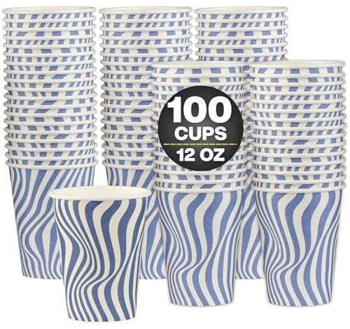 Secure Disposable Coffee Cups 100 Count Fine Crafted