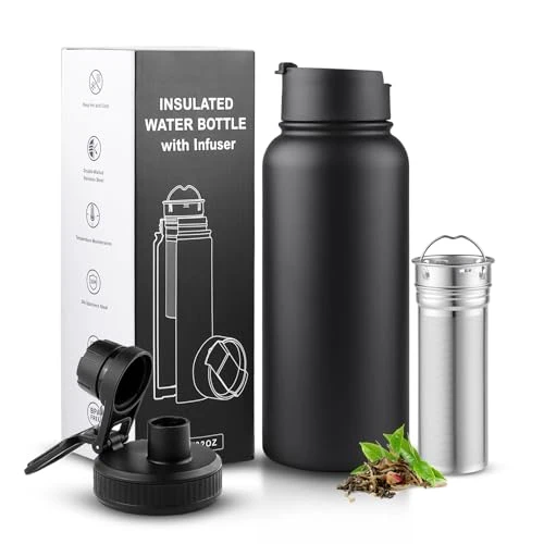 Top-Quality 32 oz Tea Infuser Bottle With Removable Filter Traditional