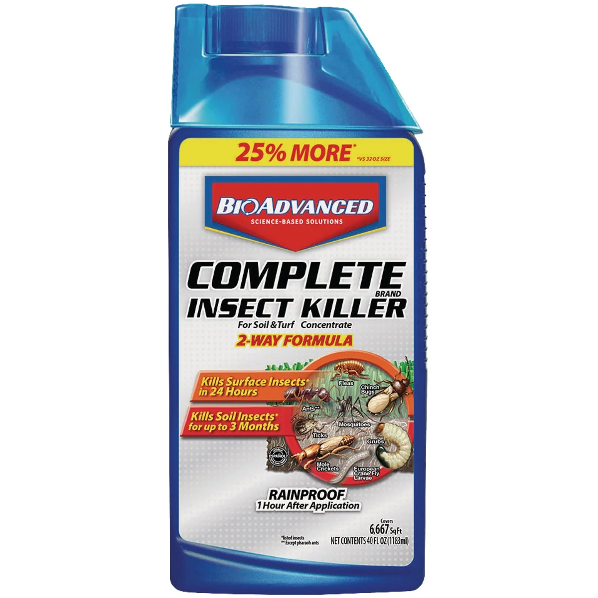 Powerful BioAdvanced Complete 40 Oz. Concentrate Insect Killer Breathable