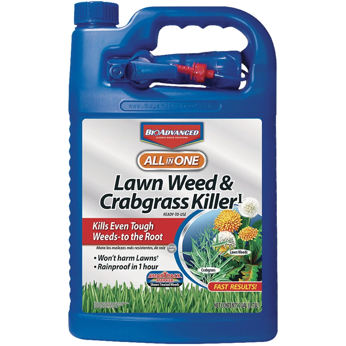 Crafted BioAdvanced All-in-1 1 Gal. Ready To Use Trigger Spray Crabgrass Weed Killer Casual