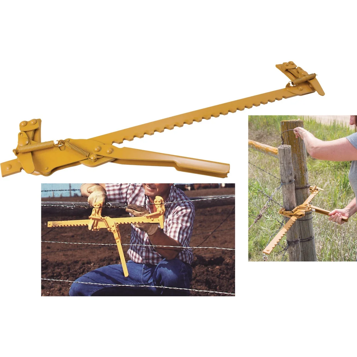 Long-Lasting Goldenrod Ratchet Fence Wire Stretcher Exceptional
