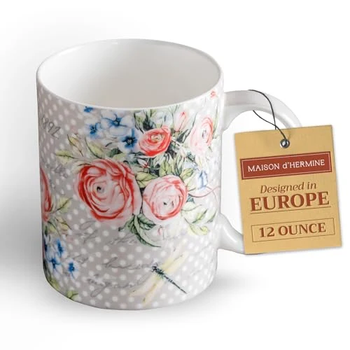 Secure Coffee Mug with Handles Tea Cups Modern