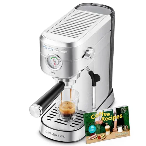 Dependable PFAS Espresso Machine with Milk Frother Steam Wand Secure