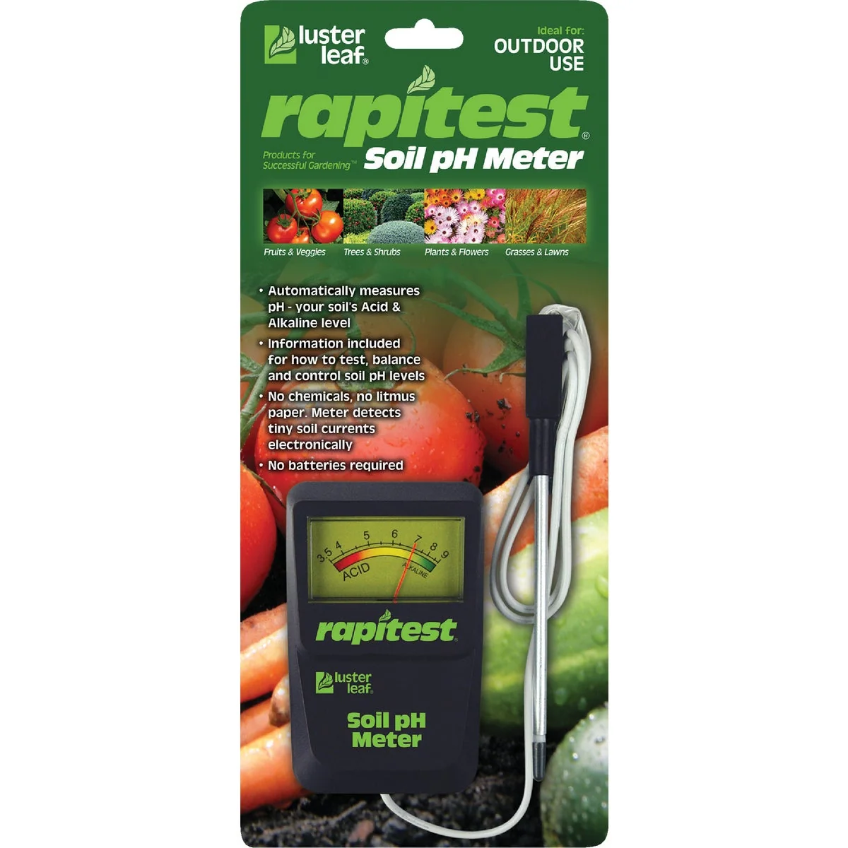 Long-Lasting Rapitest Plastic pH Meter Soil Tester Optimized