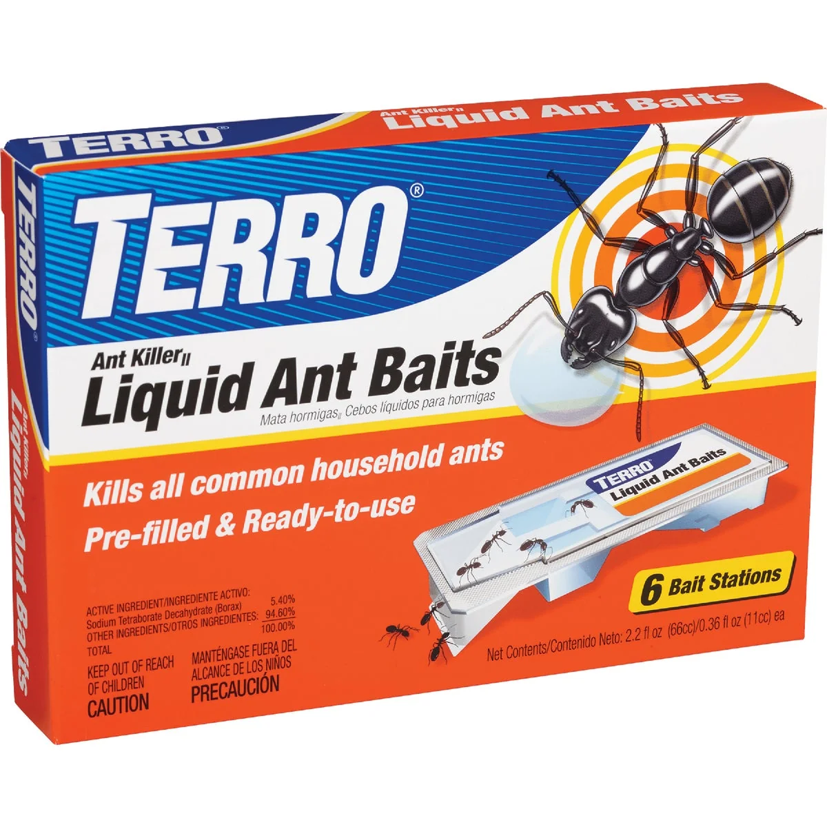 Comfortable Terro 2.2 Oz. Liquid Ant Bait Station 6-Pack Convenient