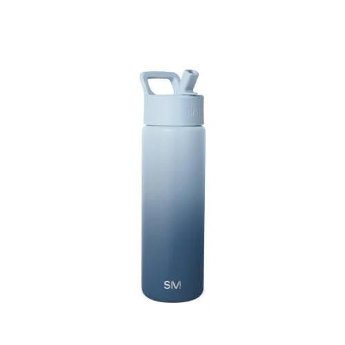 High-End Insulated Water Bottle with Straw Organic