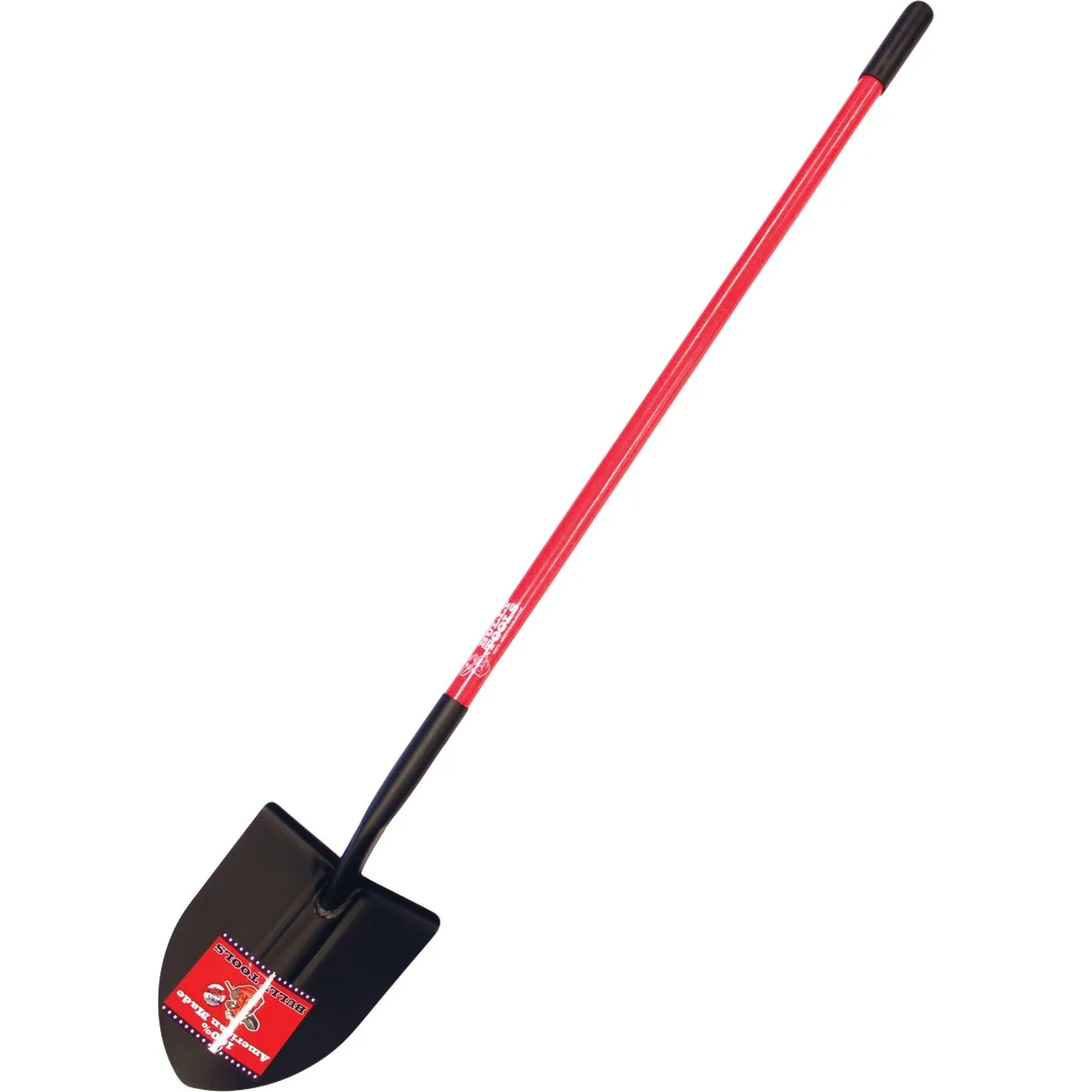 Smooth Bully Tools 14-Gauge 48.5 In. Fiberglass Handle Round Point Shovel Lightweight