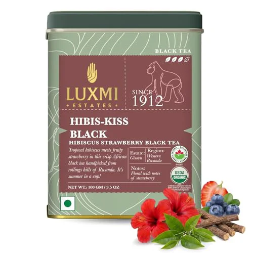 Quality Estates Hibiscus Black Tea 3.48 Ounce Exclusive