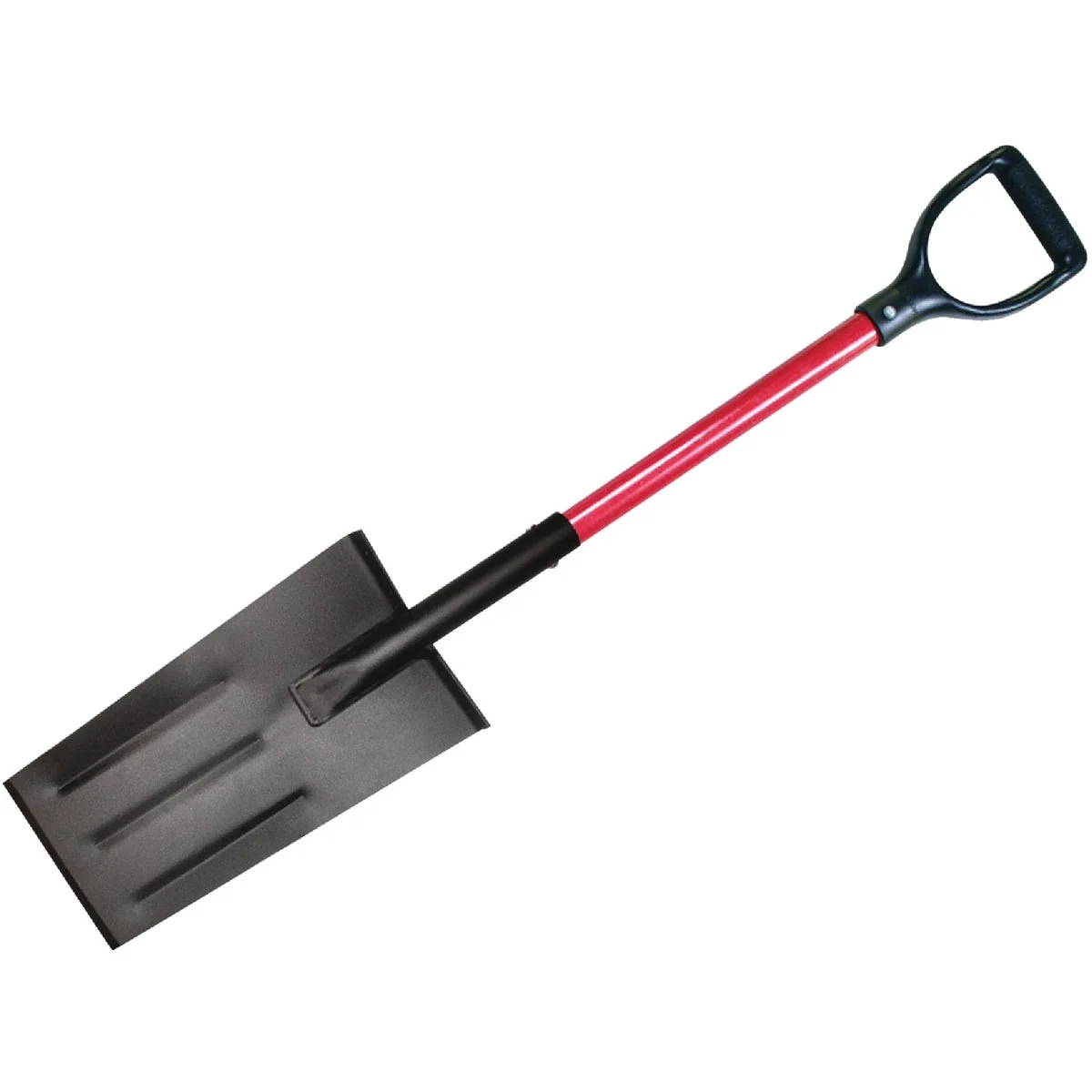 Comfortable Bully Tools 27 In. Fiberglass D-Handle Square Point Garden Spade Flexible