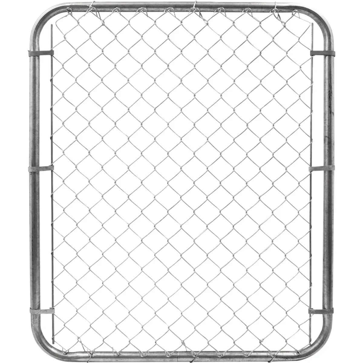 Convenient Yard Gard Single Walk 48 In. H. Adjustable Chain Link Gate Natural
