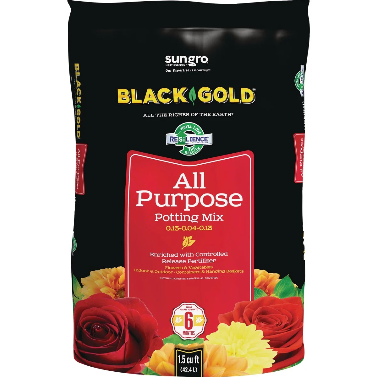 Fashionable Black Gold 1.5 Cu. Ft. 37 Lb. All Purpose Potting Soil Official