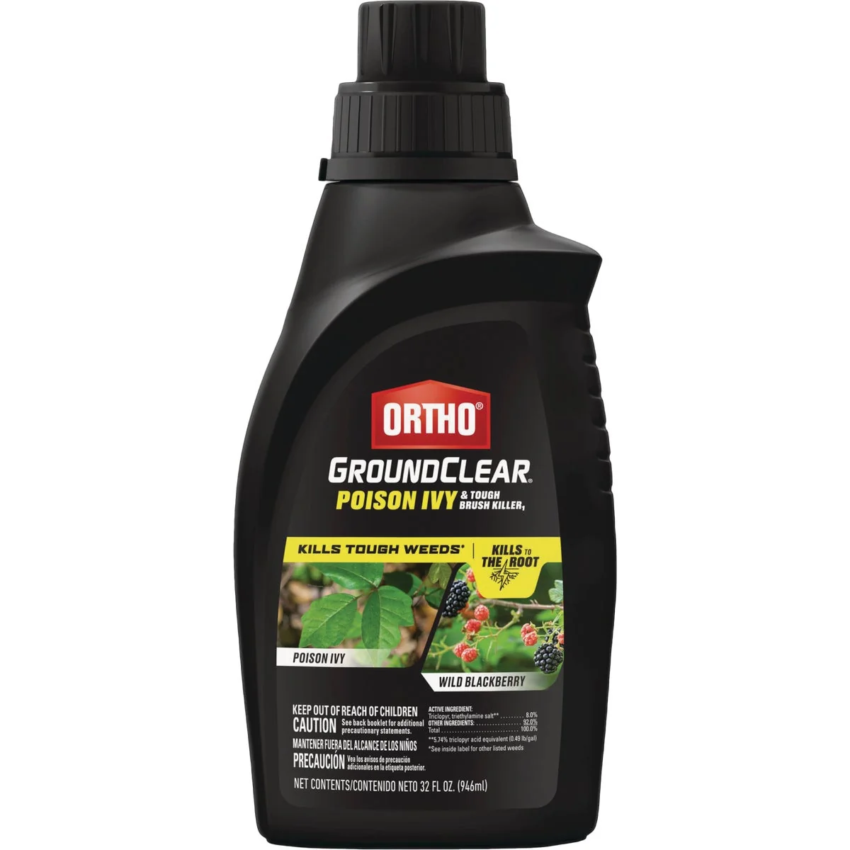 Quality Ortho GroundClear 32 Oz. Concentrate Poison Ivy Tough Brush Killer Advanced