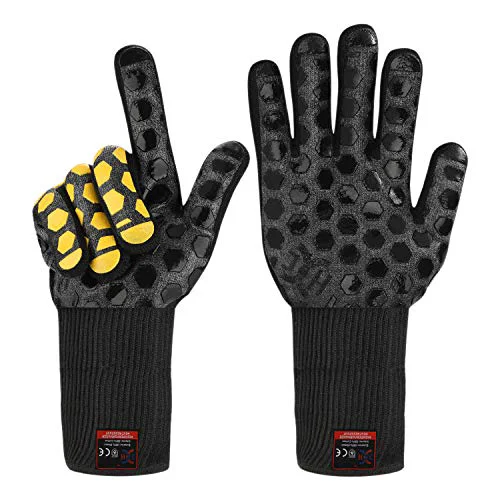 Premium Material Heat Resistant Oven Glove 2 Count Relaxed
