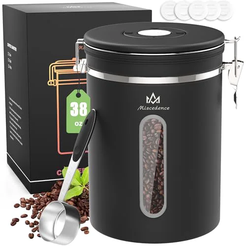 Sophisticated 38OZ Airtight Coffee Canister with Lid Outstanding