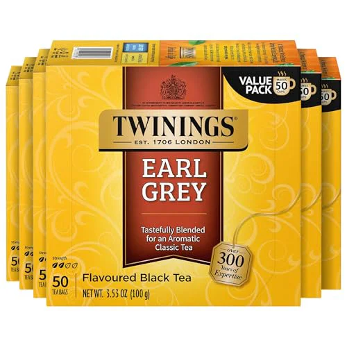 Prestigious Earl Grey Black Tea Individually Wrapped Bags 300 Count Crafted