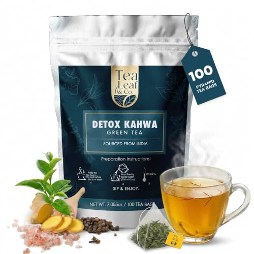 Excellent Detox Kahwa Green Tea Loose Leaf 3.53 Ounce Clean