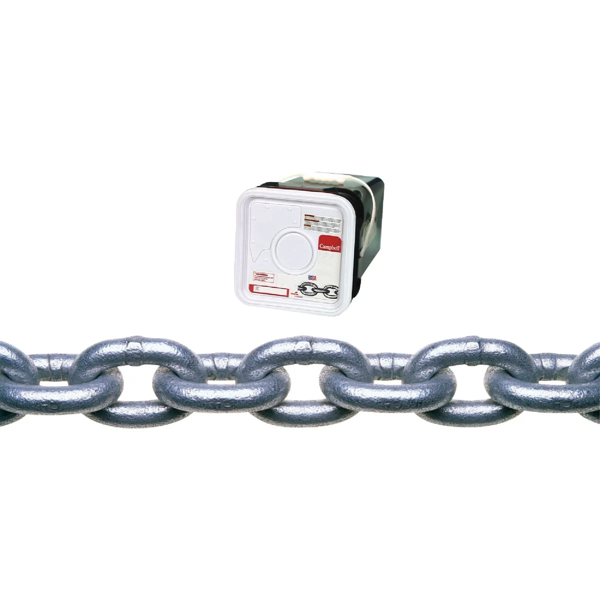 Prestigious Campbell 3 8 In. 45 Ft. Galvanized Low-Carbon Steel Coil Chain Certified