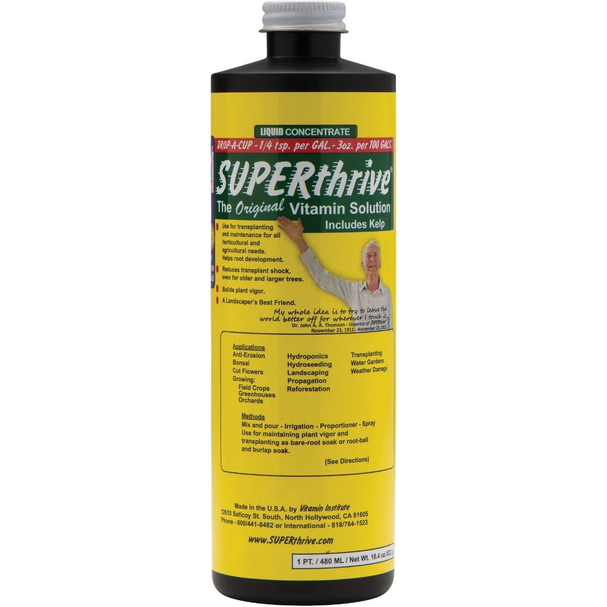 Efficient Superthrive 1 Pt. Concentrate Liquid Plant Vitamin Solution Smooth