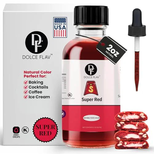 Outstanding Natural Super Red Food Coloring from Beetroot 2 Fl Oz Fine