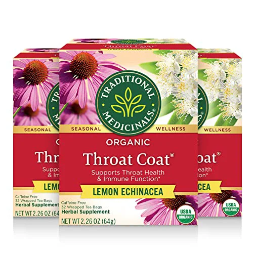 Soft Organic Throat Coat Lemon Echinacea 32 Count Smooth