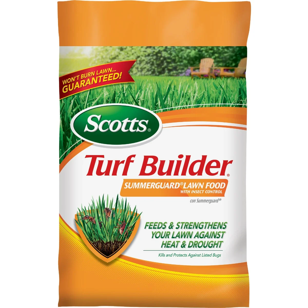 Modern Scotts Turf Builder SummerGuard 13.35 Lb. 5000 Sq. Ft. 20-0-8 Lawn Fertilizer with Insecticide Minimalist