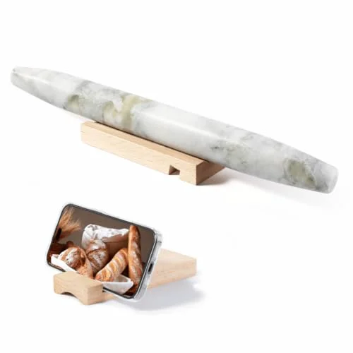 Eco-Friendly Natural Marble Rolling Pin for Baking Reusable