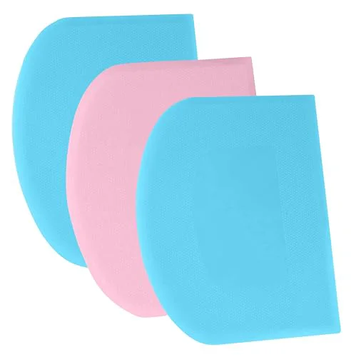 Premium Dough Scraper Bench Scraper 3 Count Traditional