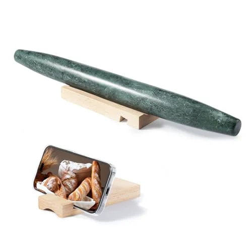 Responsible Natural Marble Rolling Pin for Baking Sustainable